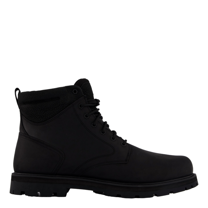 Mid Lace Up Waterproof Boot Blk Full Grain