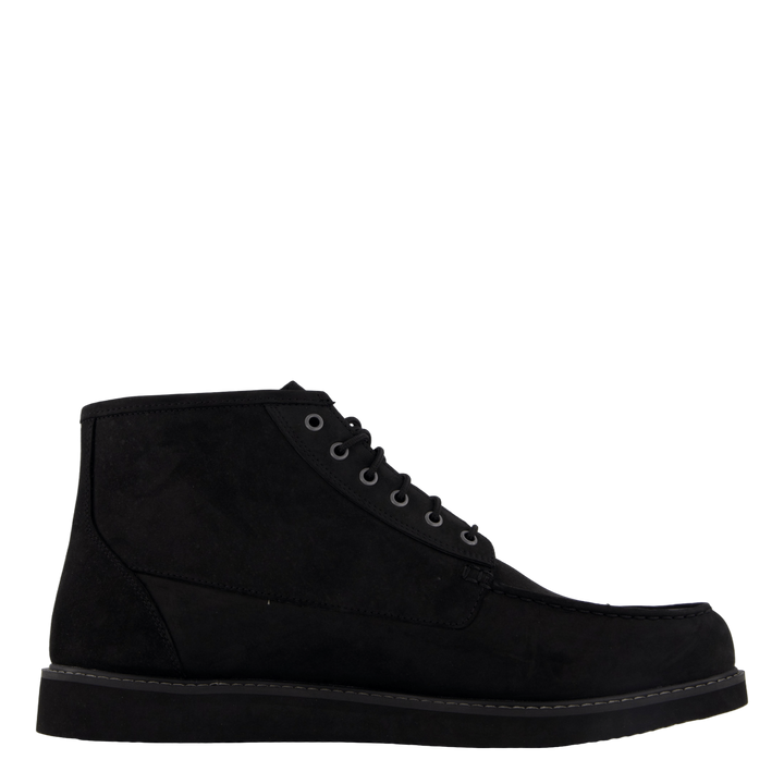 Mid Lace Up Chukka Boot Black Nubuck