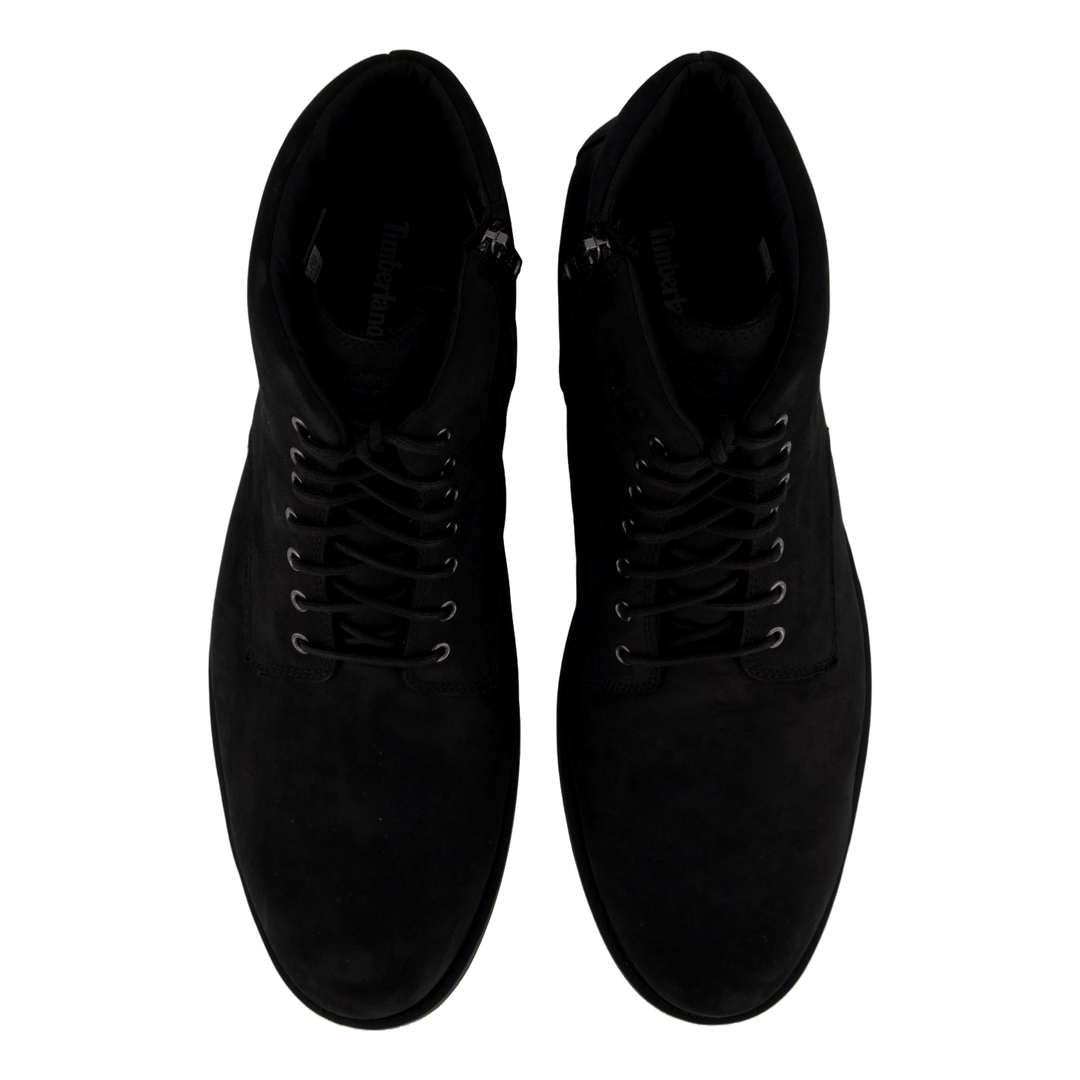 Mid Zip Up Waterproof Boot Jet Black